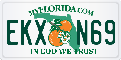 FL license plate EKXN69