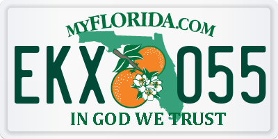 FL license plate EKXO55