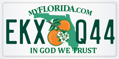 FL license plate EKXQ44