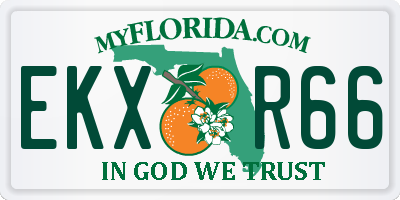 FL license plate EKXR66