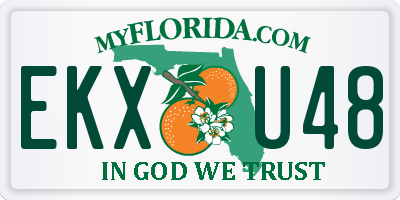 FL license plate EKXU48