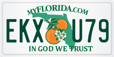 FL license plate EKXU79
