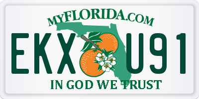 FL license plate EKXU91