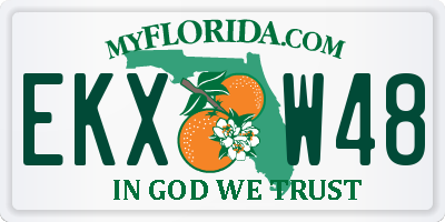 FL license plate EKXW48