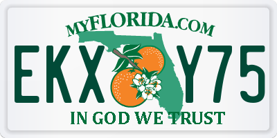 FL license plate EKXY75
