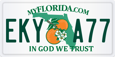 FL license plate EKYA77