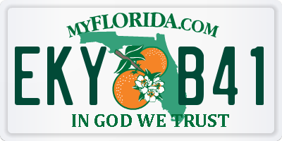 FL license plate EKYB41