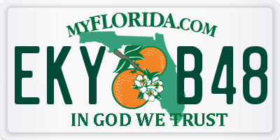 FL license plate EKYB48