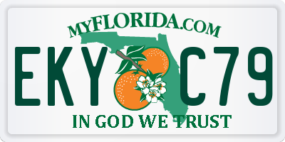 FL license plate EKYC79