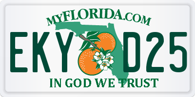 FL license plate EKYD25
