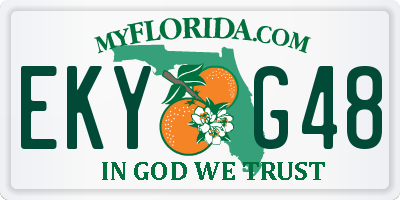 FL license plate EKYG48