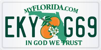 FL license plate EKYG69