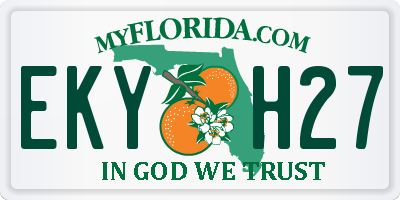 FL license plate EKYH27