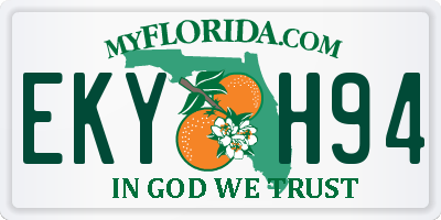 FL license plate EKYH94