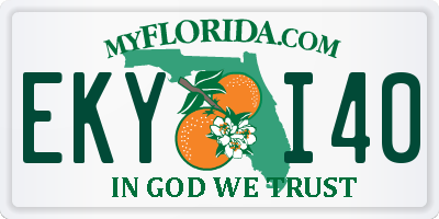 FL license plate EKYI40