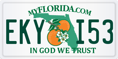 FL license plate EKYI53
