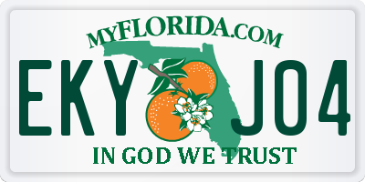 FL license plate EKYJ04
