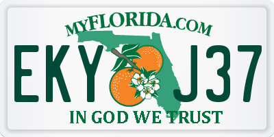 FL license plate EKYJ37