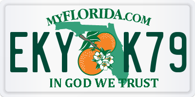 FL license plate EKYK79