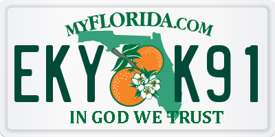 FL license plate EKYK91