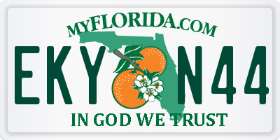 FL license plate EKYN44