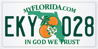 FL license plate EKYO28