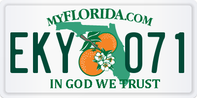 FL license plate EKYO71