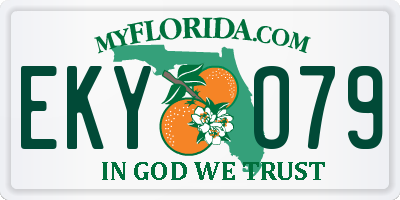 FL license plate EKYO79