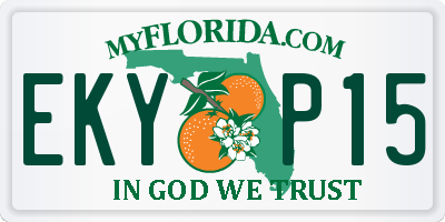 FL license plate EKYP15