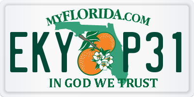 FL license plate EKYP31