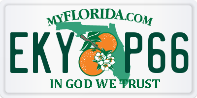 FL license plate EKYP66