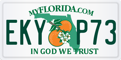 FL license plate EKYP73