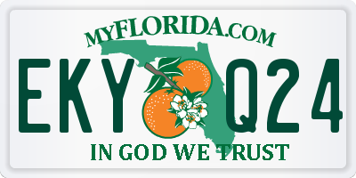 FL license plate EKYQ24