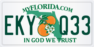 FL license plate EKYQ33