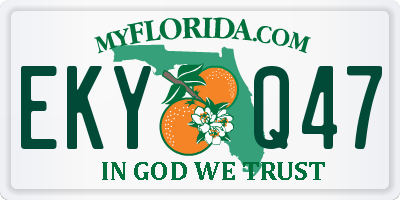 FL license plate EKYQ47