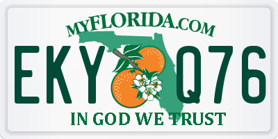 FL license plate EKYQ76