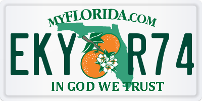 FL license plate EKYR74