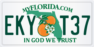 FL license plate EKYT37