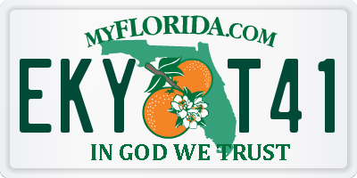 FL license plate EKYT41