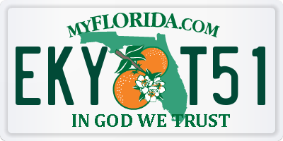 FL license plate EKYT51