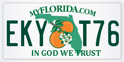 FL license plate EKYT76