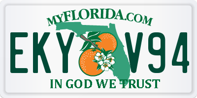 FL license plate EKYV94
