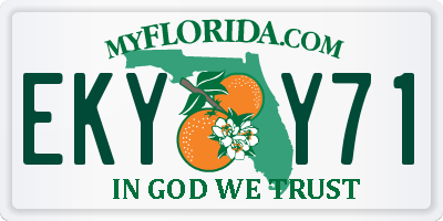 FL license plate EKYY71