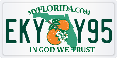 FL license plate EKYY95