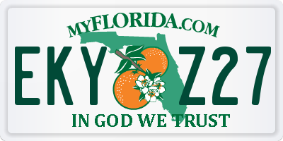 FL license plate EKYZ27
