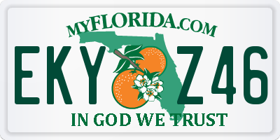 FL license plate EKYZ46