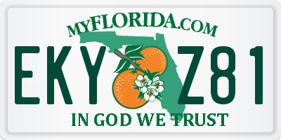 FL license plate EKYZ81