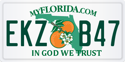 FL license plate EKZB47