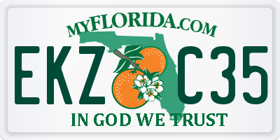 FL license plate EKZC35