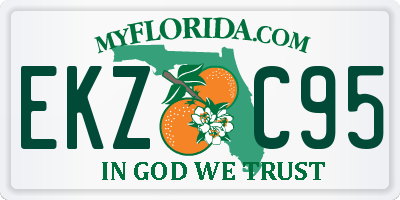 FL license plate EKZC95